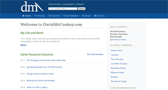 Desktop Screenshot of davidmcconkey.com