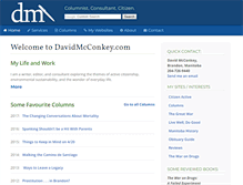 Tablet Screenshot of davidmcconkey.com